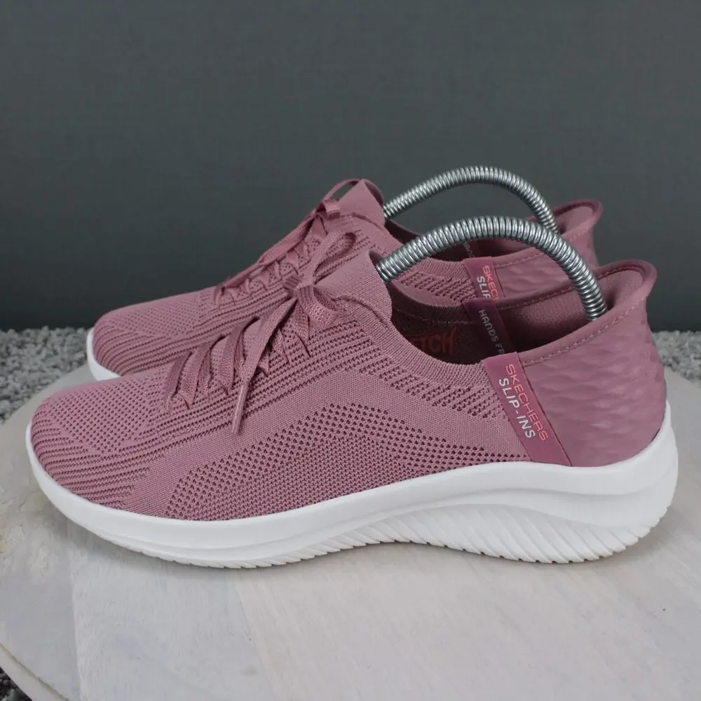 Skechers Ultra Flex 3.0 Sneakers Womens 9 Pink Mesh Comfort - Picture 5 of 9